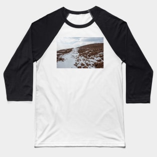 Snow on the Mountainside Baseball T-Shirt